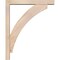 Ekena Millwork Thorton Block Smooth Bracket w/ Offset Brace, Douglas Fir, 3 1/2"W x 18"D x 22"H BKT0402X18X22THR05SDF - alternate 2